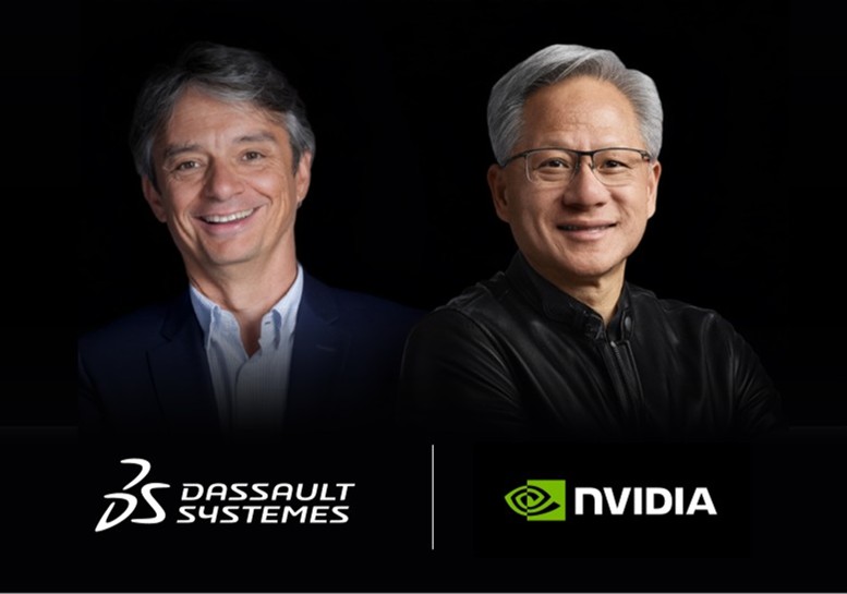 士盟科技-156EDM-圖1.達梭系統聯手NVIDIA打造工業級AI平台，驅動虛擬雙生技術全面升級